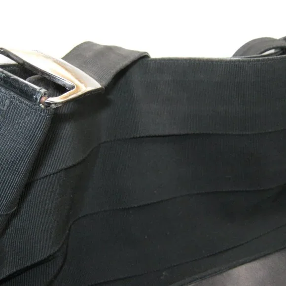 Ferragamo Tiered Vala Black Tote - Picture 3 of 8